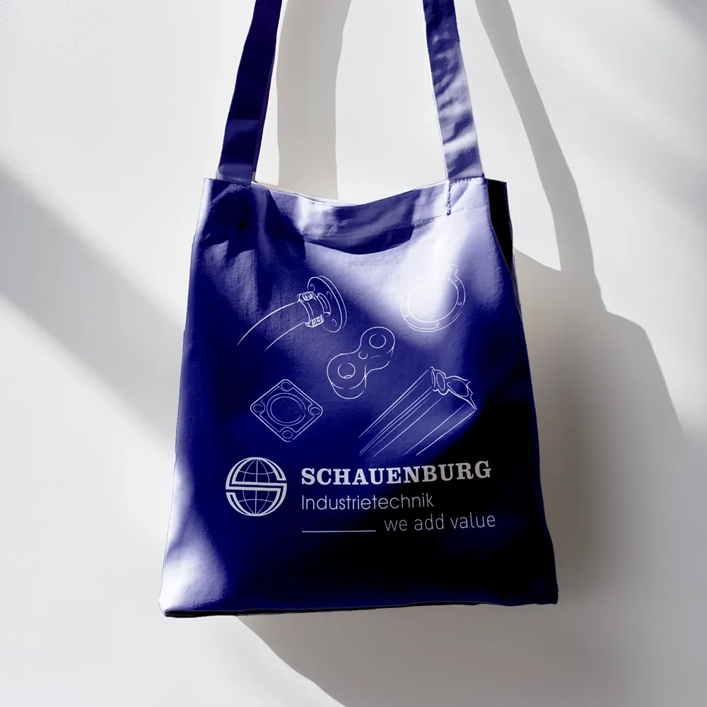 Messetasche im Markenblau mit SCHAUENBURG-Signet