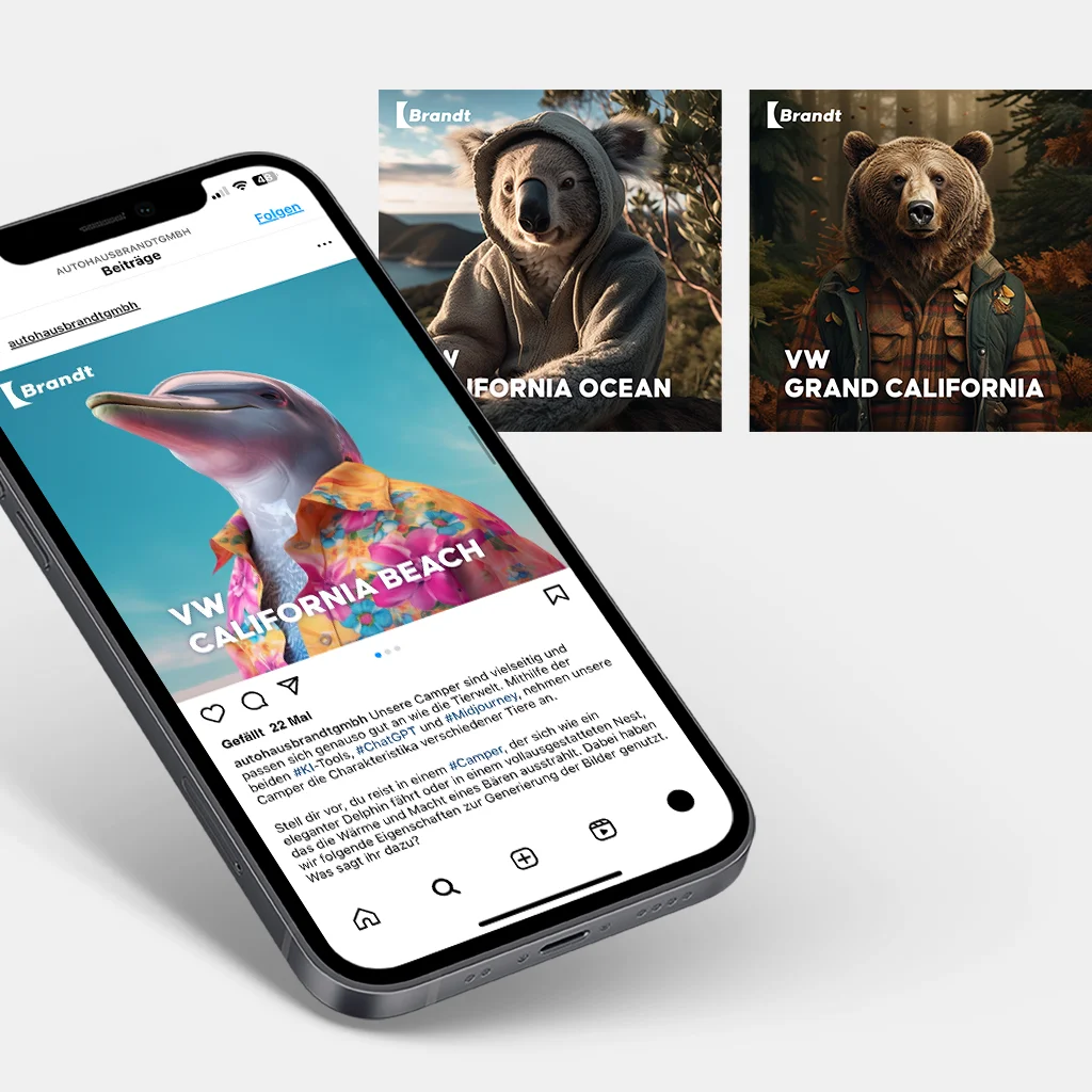 Social Media mit KI für Autohaus Brandt