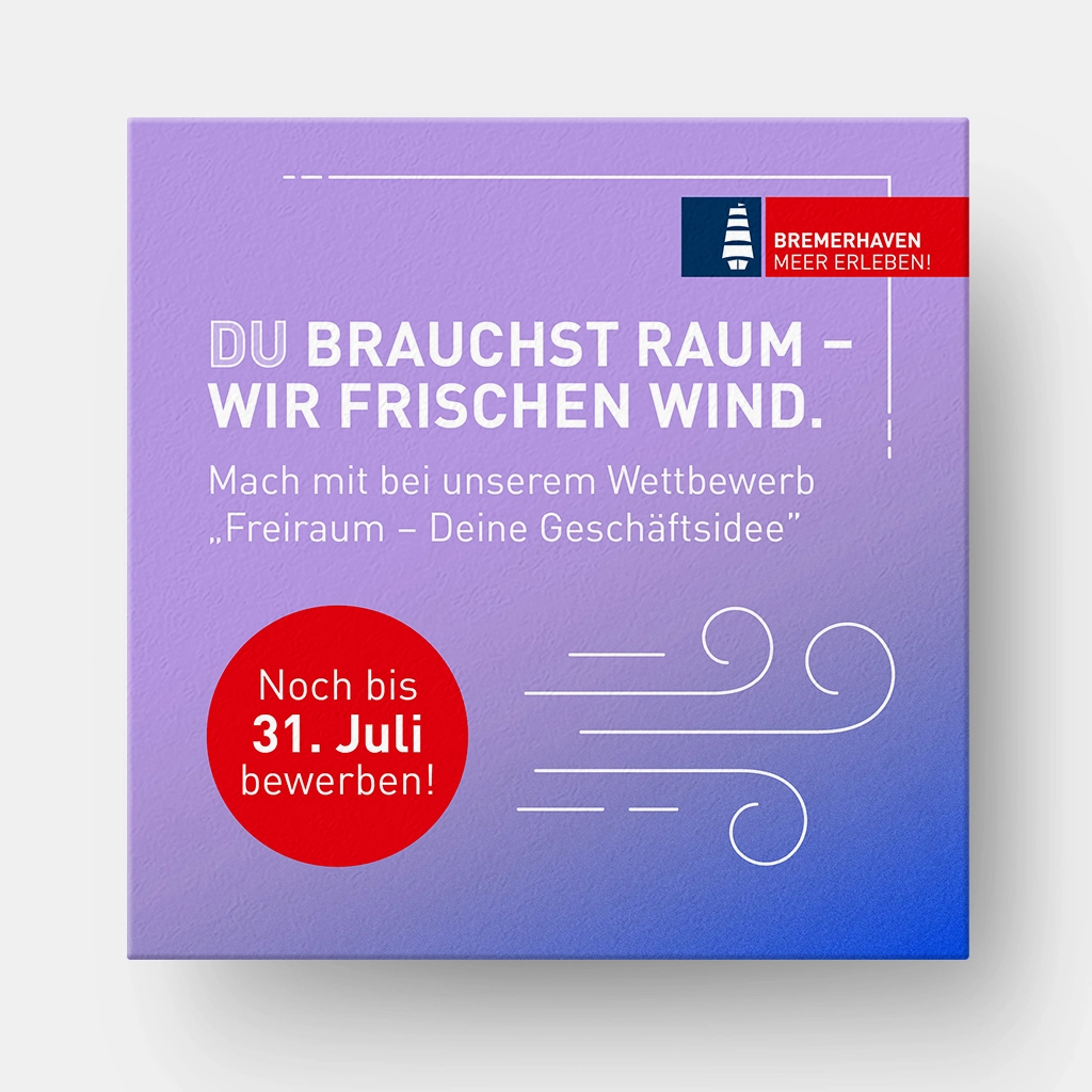 Postkarten "Frischer Wind" von attentus Werbeagentur Bremen